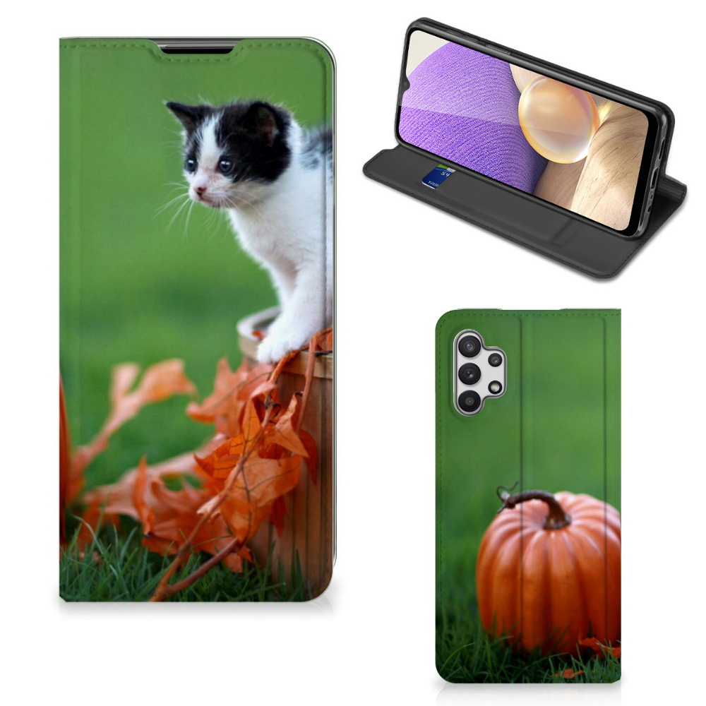Samsung Galaxy A32 5G Hoesje maken Kitten - B2C Telecom