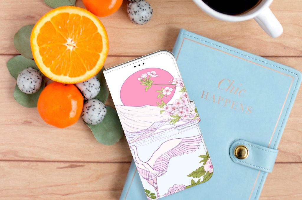 iPhone 14 Plus Telefoonhoesje met Pasjes Bird Standing