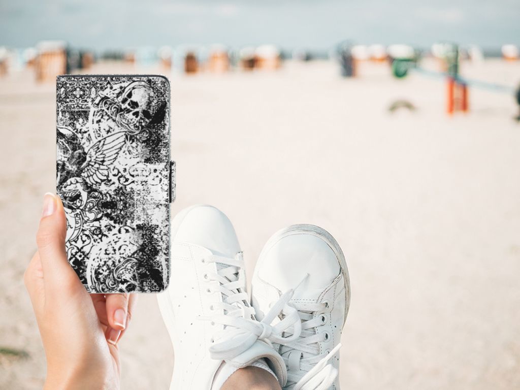 Telefoonhoesje met Naam Sony Xperia Z3 Skulls Angel