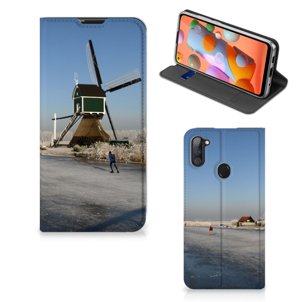 Samsung Galaxy M11 | A11 Book Cover Schaatsers - B2C Telecom