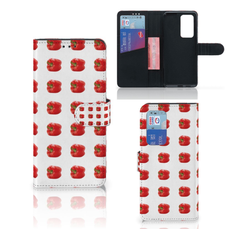 Huawei P40 Pro Book Cover Paprika Red