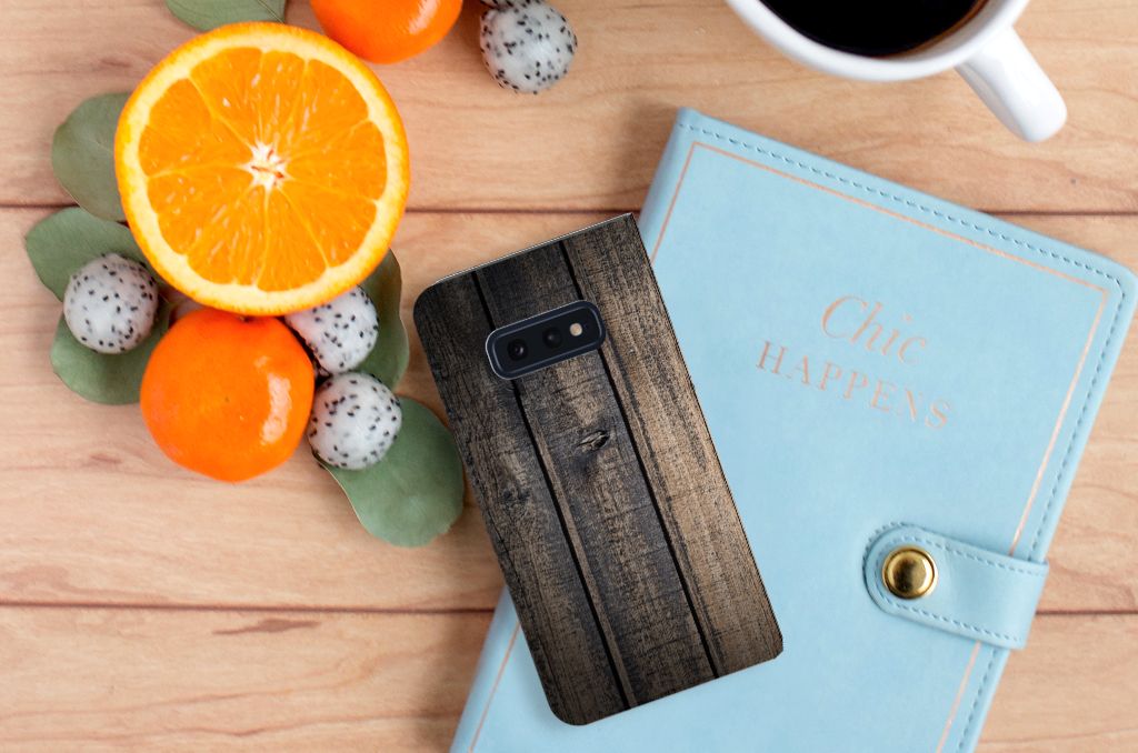 Samsung Galaxy S10e Book Wallet Case Steigerhout