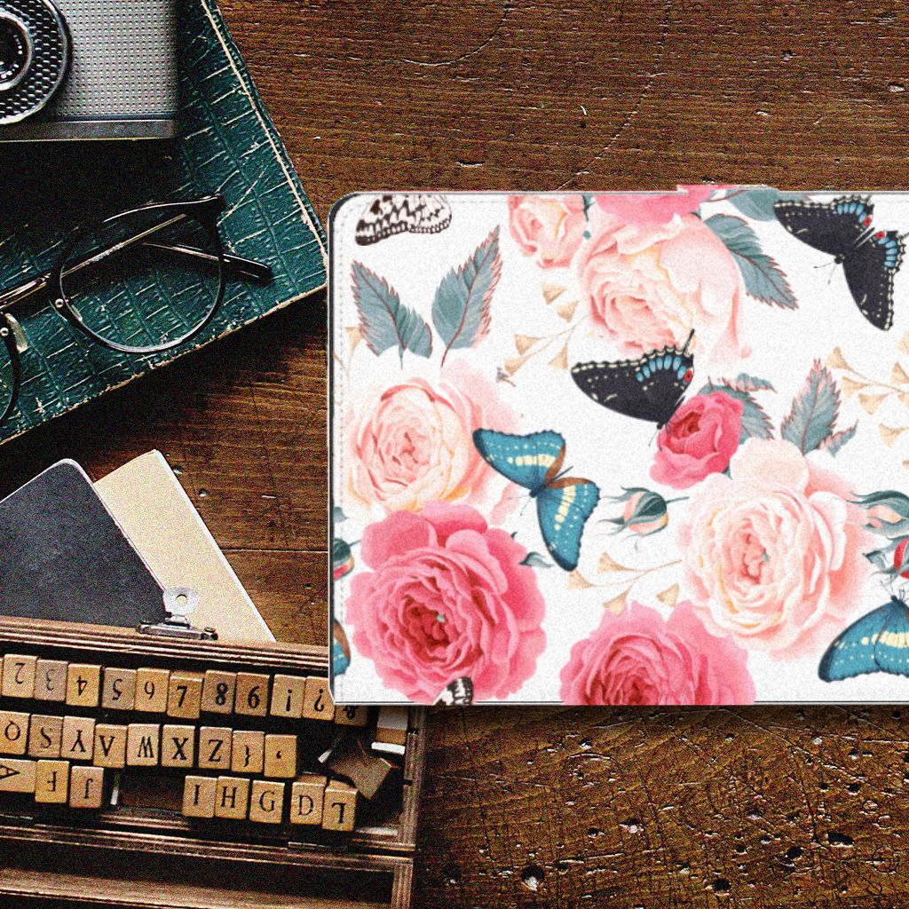 Lenovo Tab P11 | P11 Plus Tablet Cover Butterfly Roses