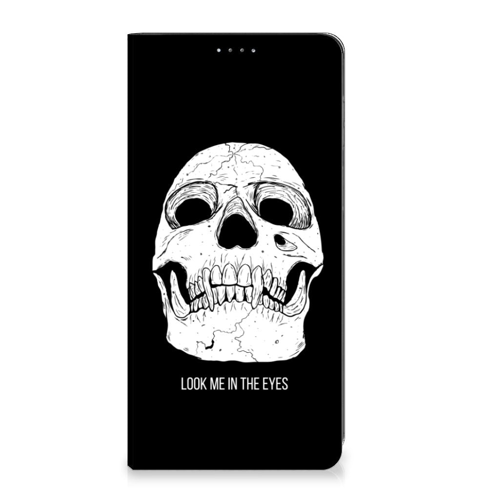 Mobiel BookCase OPPO A17 Skull Eyes - B2C Telecom