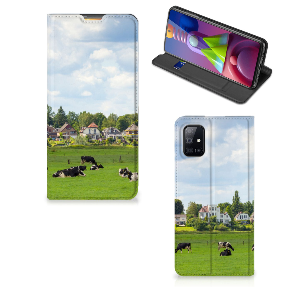Samsung Galaxy M51 Hoesje maken Koeien - B2C Telecom