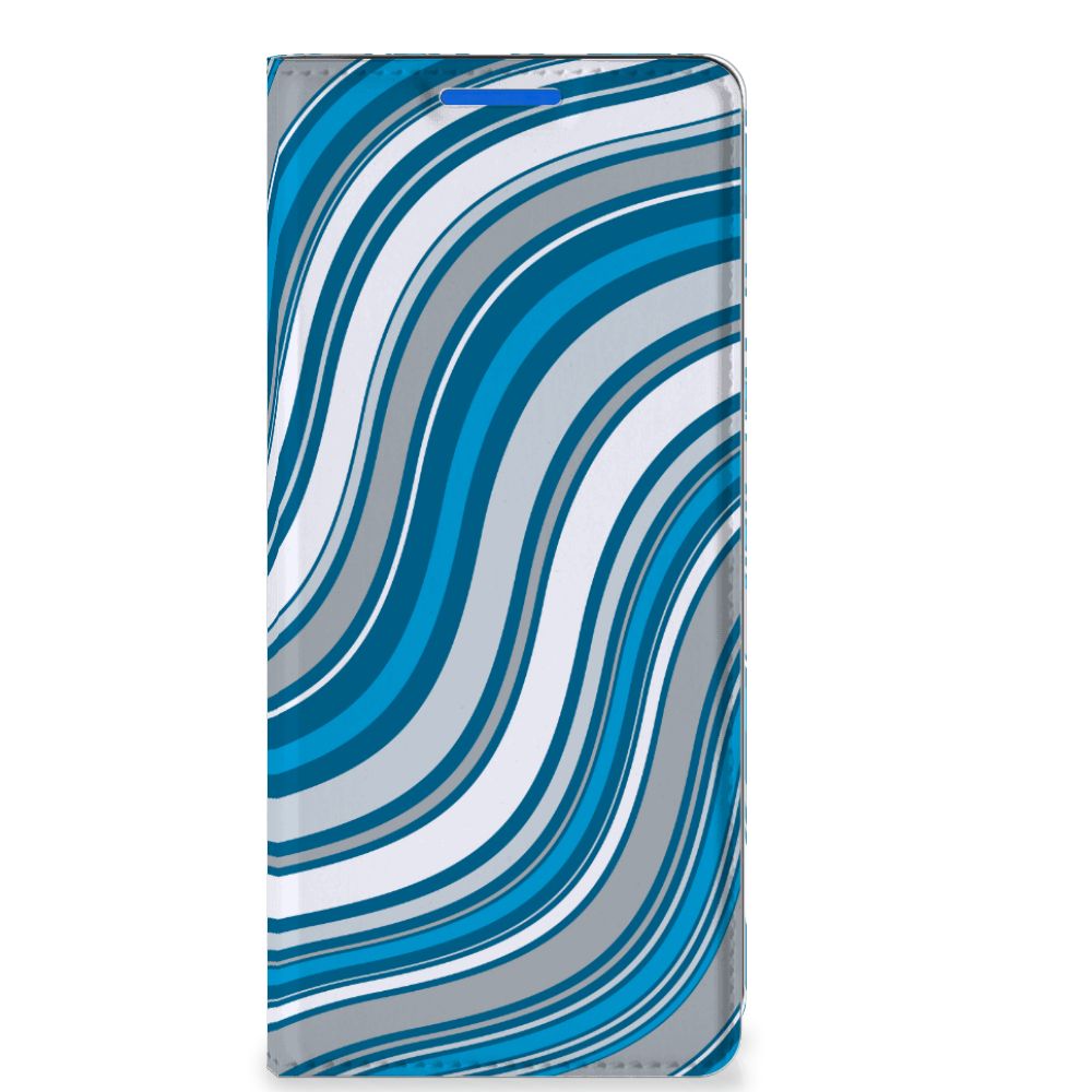 OPPO Reno 6 Pro Plus 5G Hoesje met Magneet Waves Blue - B2C Telecom