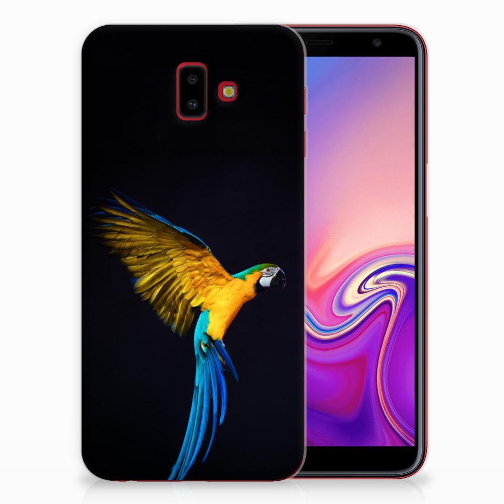 Samsung Galaxy J6 Plus (2018) TPU Hoesje Papegaai