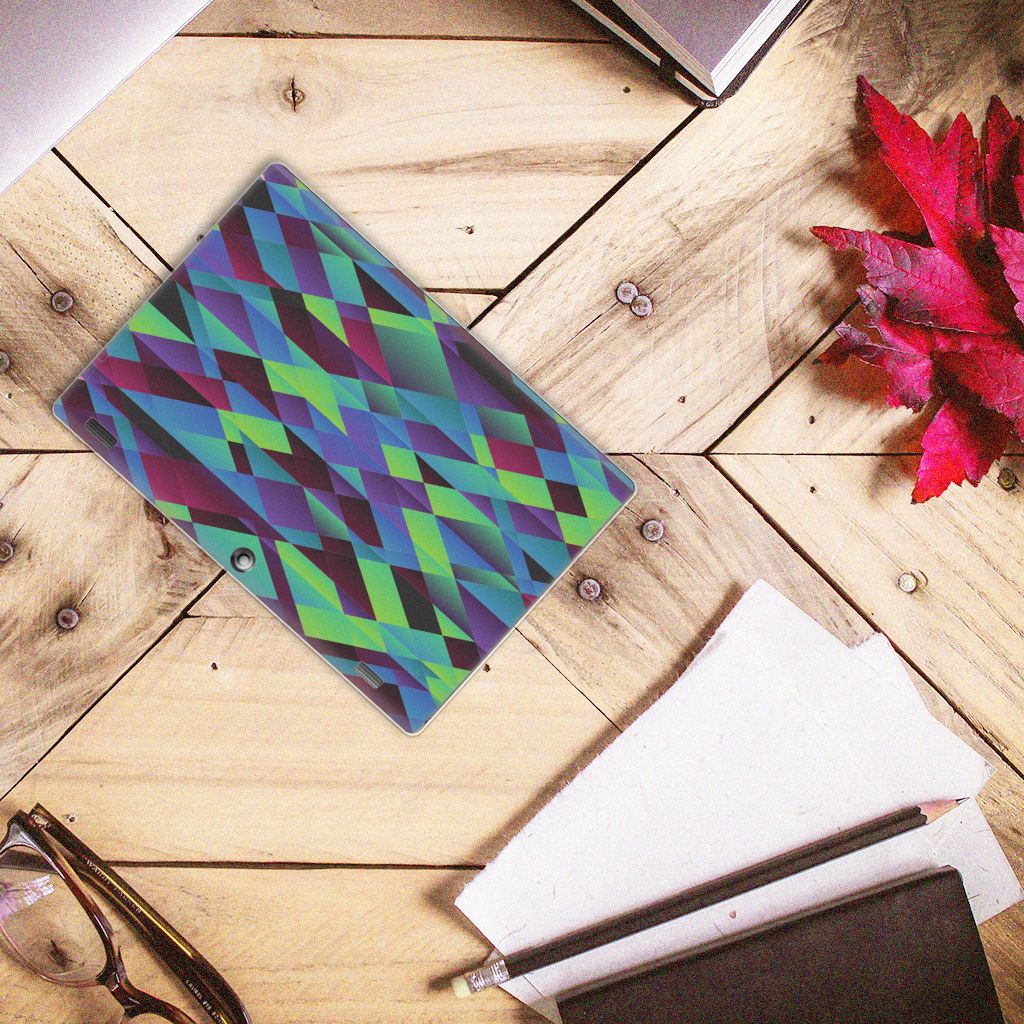 Lenovo Tab 10 | Tab 2 A10-30 Back Cover Abstract Green Blue - B2C Telecom