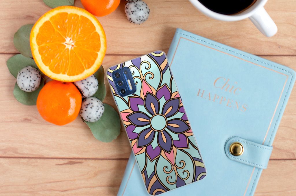 Motorola Moto G9 Plus TPU Case Purple Flower B2C Telecom
