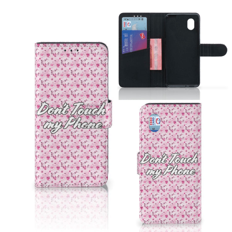 Flowers Pink Hoesje Alcatel 1B (2020) | Book Case
