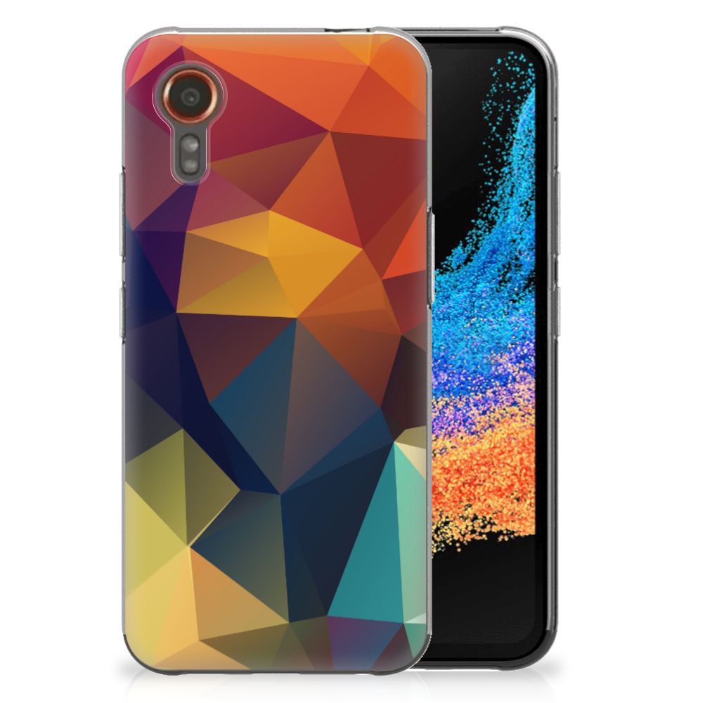 Samsung Galaxy Xcover 7 TPU Hoesje Polygon Color