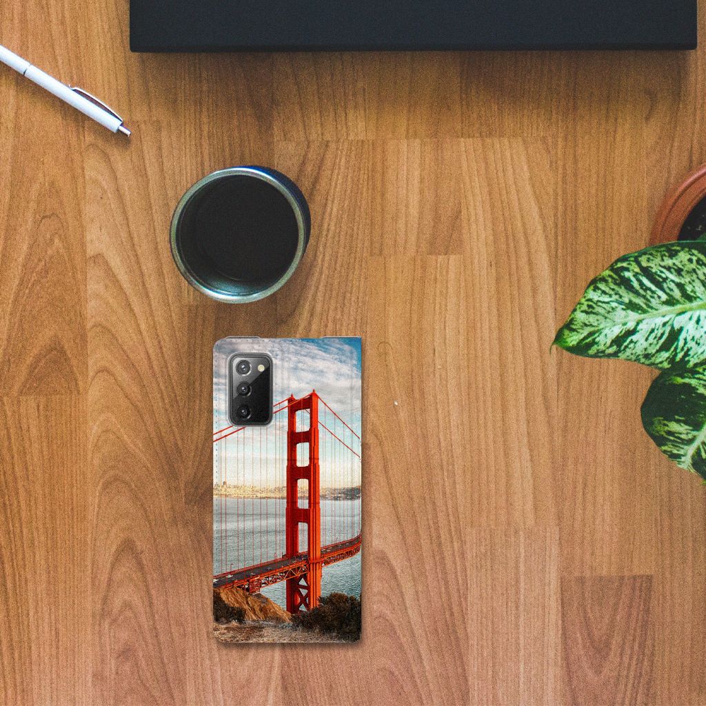 Samsung Galaxy Note20 Book Cover Golden Gate Bridge - B2C Telecom