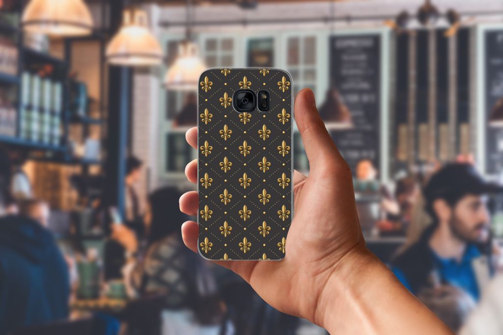 Samsung Galaxy S7 TPU bumper Franse Lelie