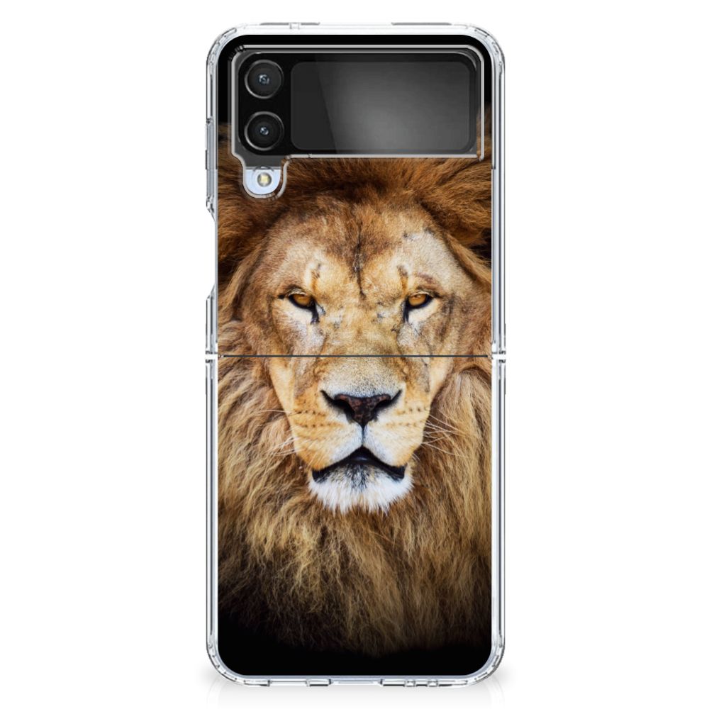 Samsung Galaxy Z Flip 4 TPU Hoesje Leeuw