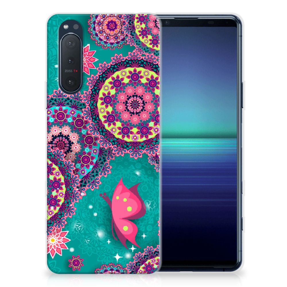 Sony Xperia 5II Hoesje maken Cirkels en Vlinders B2C Telecom