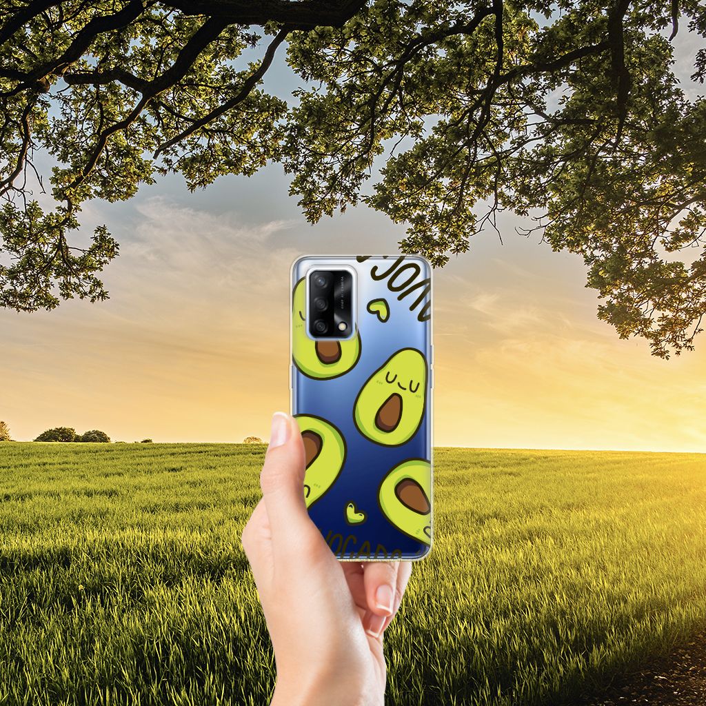 OPPO A74 4G Telefoonhoesje met Naam Avocado Singing B2C Telecom