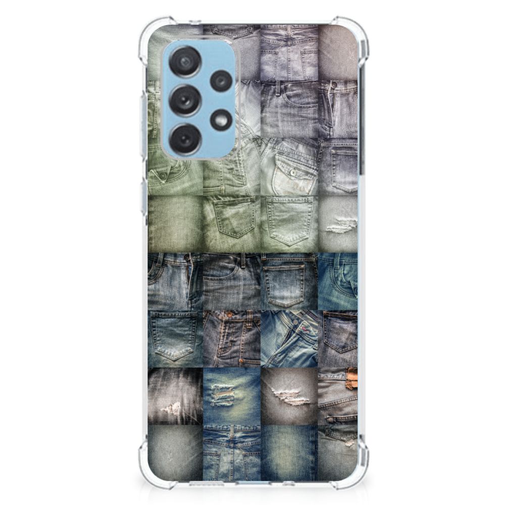 Anti Shock Bumper Case Samsung Galaxy A73 Spijkerbroeken B2C Telecom