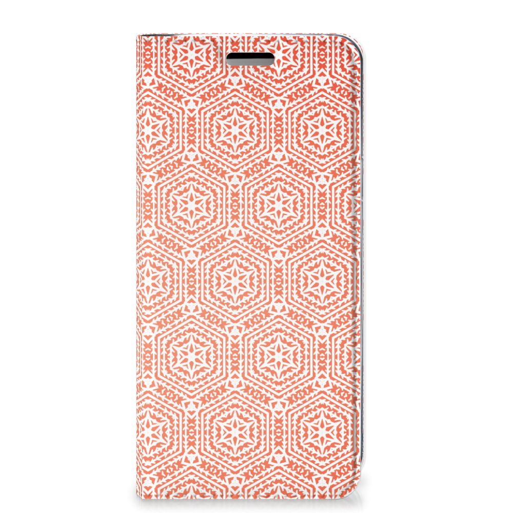 Samsung Galaxy S9 Hoesje met Magneet Pattern Orange