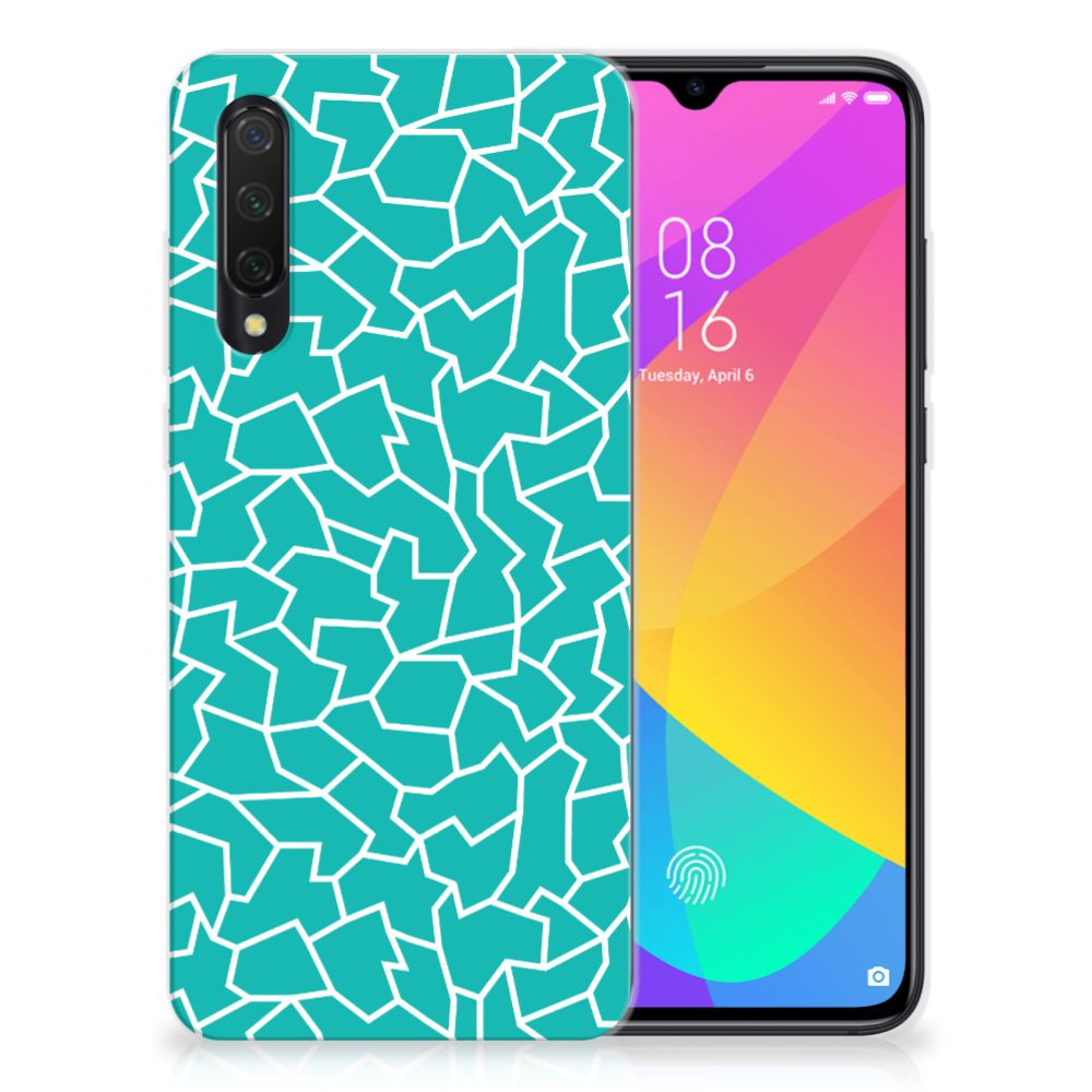 Xiaomi Mi 9 Lite Hoesje maken Cracks Blue