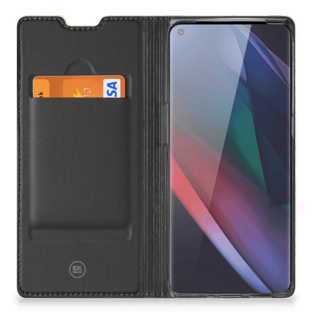 OPPO Find X3 Neo Standcase Marble Blue Gold