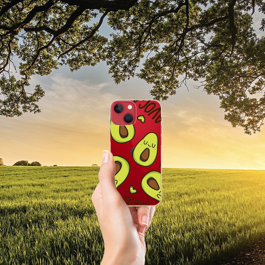 Apple iPhone 13 Telefoonhoesje met Naam Avocado Singing B2C Telecom