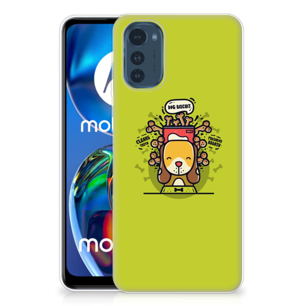 Motorola Moto E32/E32s Telefoonhoesje met Naam Doggy Biscuit B2C Telecom