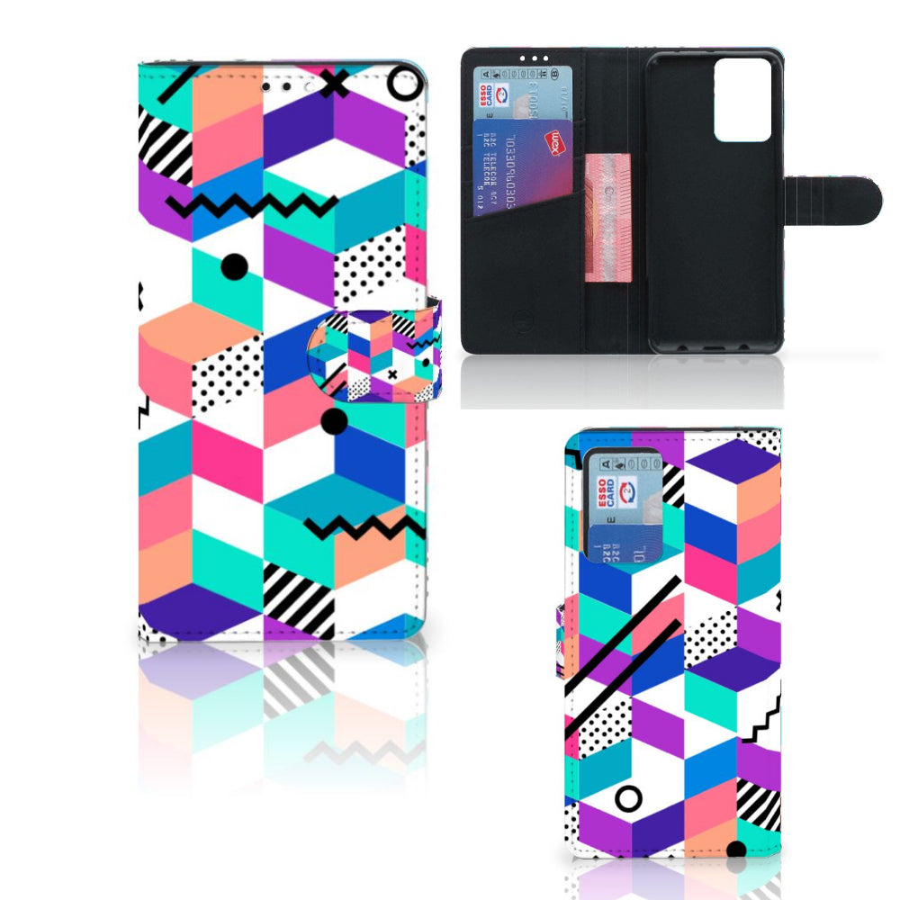 Xiaomi Redmi Note 10 Pro Book Case Blokken Kleurrijk