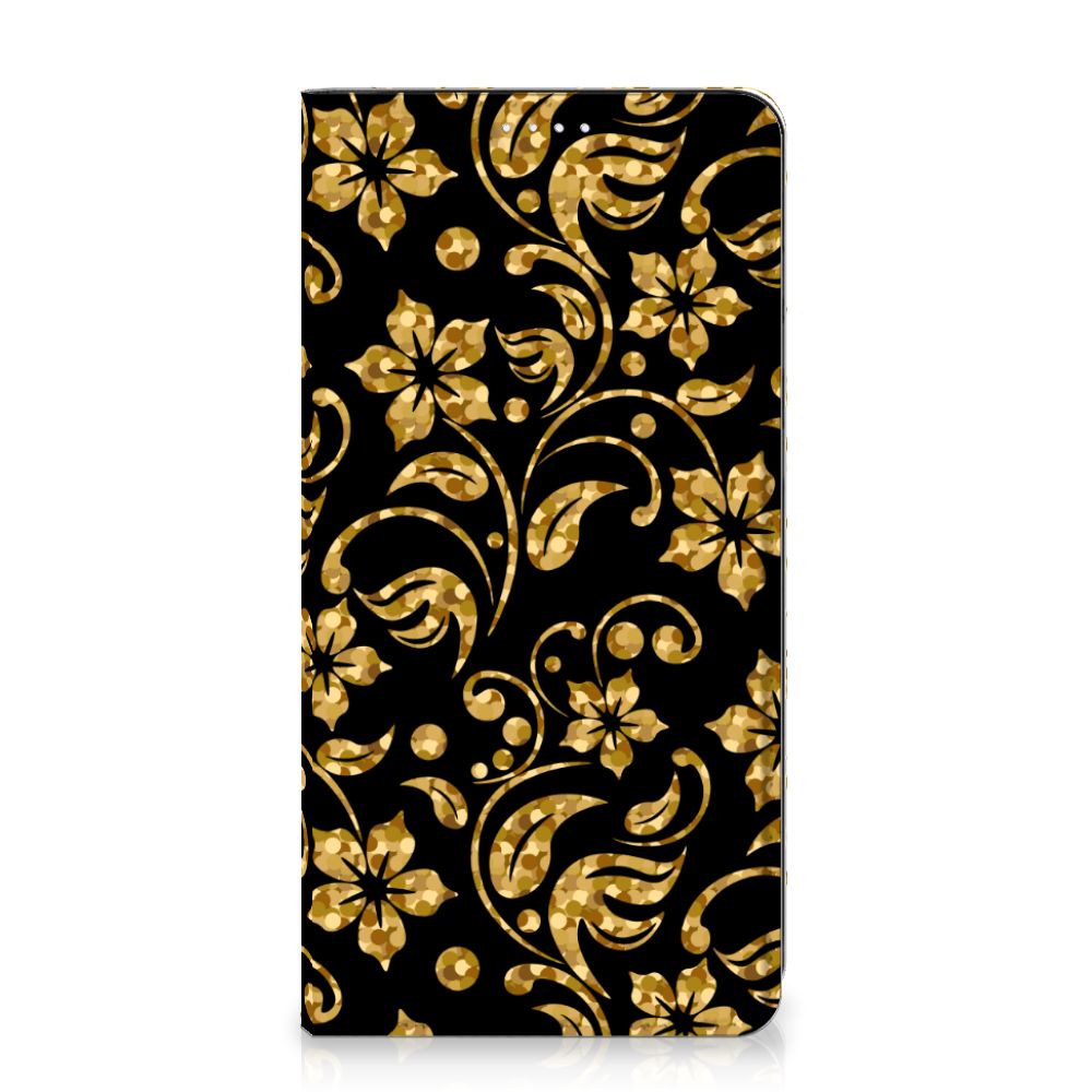 Samsung Galaxy S20 FE Smart Cover Gouden Bloemen - B2C Telecom