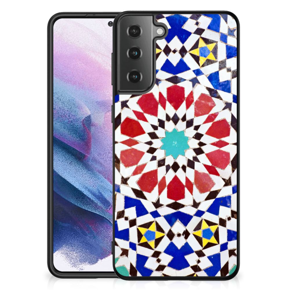 Samsung Galaxy S21 Plus Marmeren Print Telefoonhoesje Mozaïek