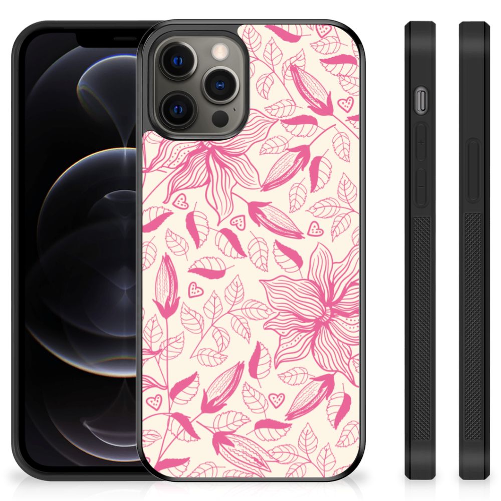 iPhone 12 Pro Max Skin Case Pink Flowers B2C Telecom