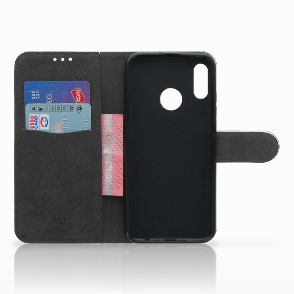 Honor 10 Lite Telefoonhoesje met Pasjes Kitten