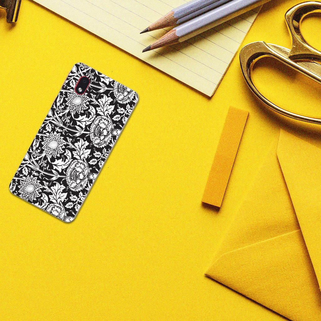 Samsung Galaxy A01 Core TPU Case Black Flowers B2C Telecom