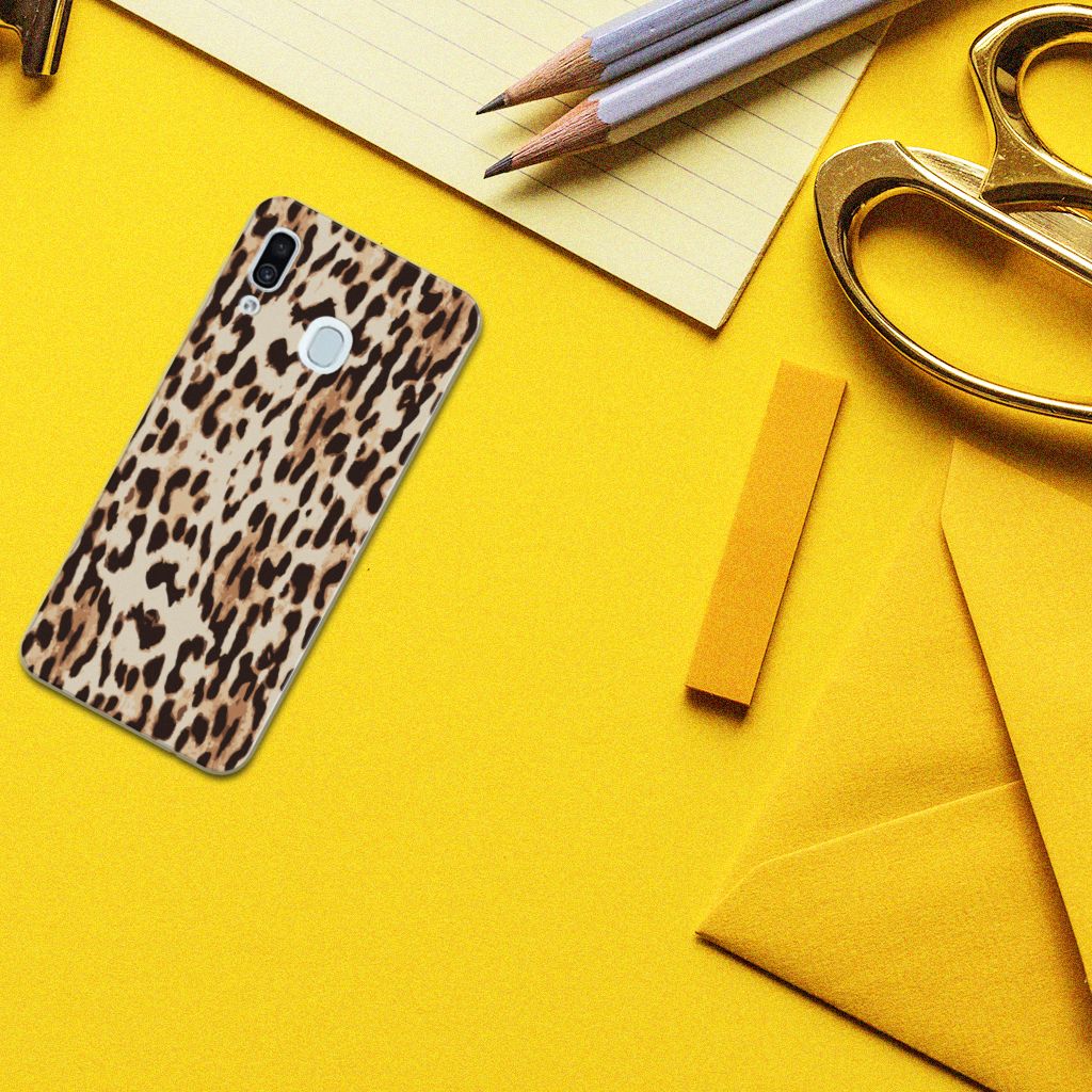 Samsung Galaxy A30 TPU Hoesje Leopard
