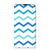 iPhone 14 Hoesje met Magneet Zigzag Blauw