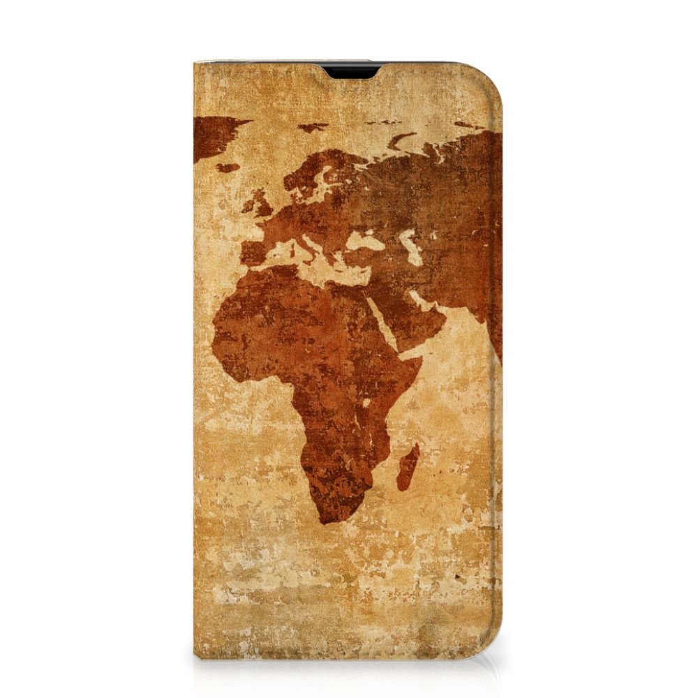 iPhone 13 Pro Book Cover Wereldkaart - B2C Telecom