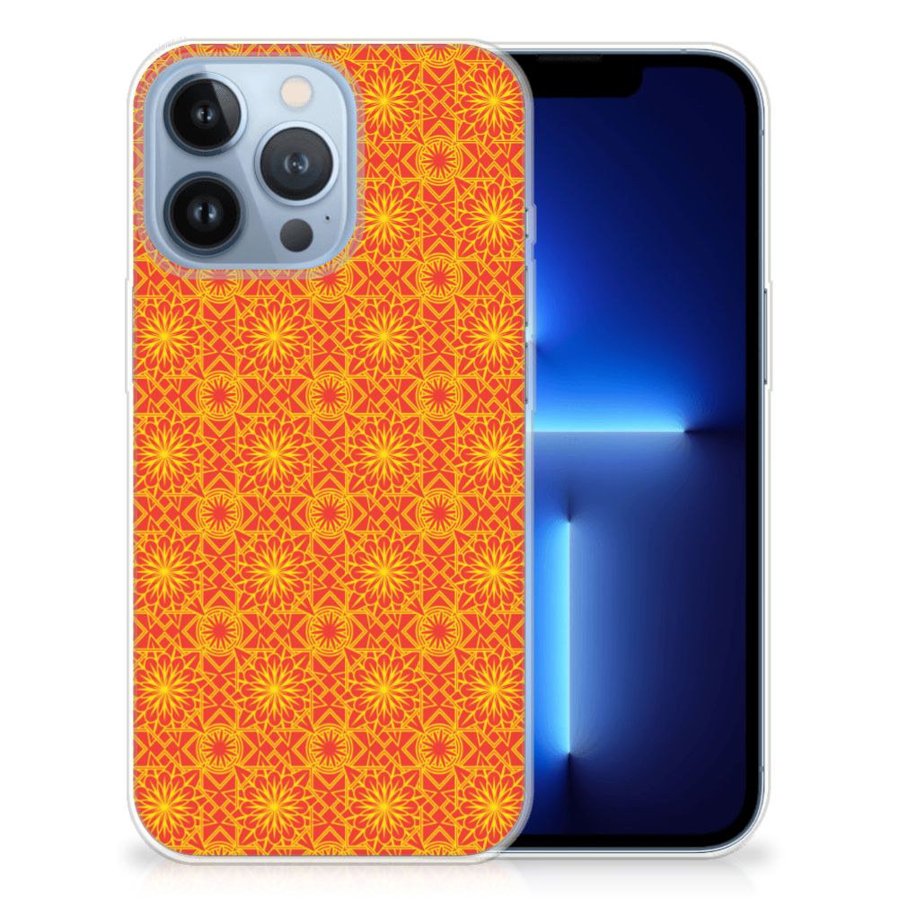 Apple iPhone 13 Pro TPU bumper Batik Oranje B2C Telecom