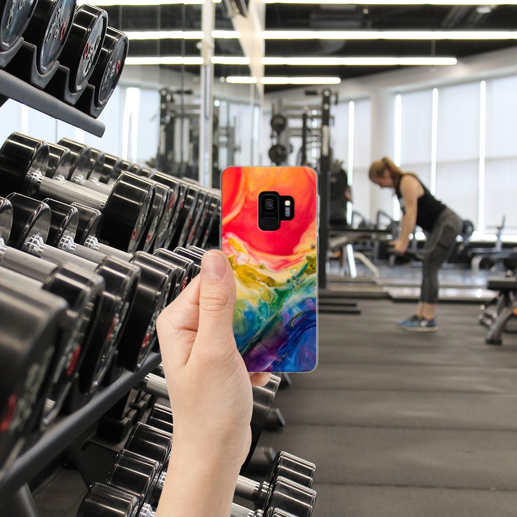 Hoesje maken Samsung Galaxy S9 Watercolor Dark