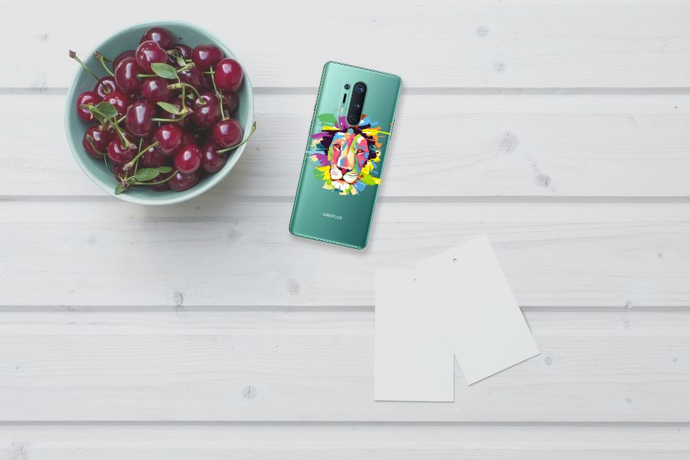 OnePlus 8 Pro Telefoonhoesje met Naam Lion Color B2C Telecom