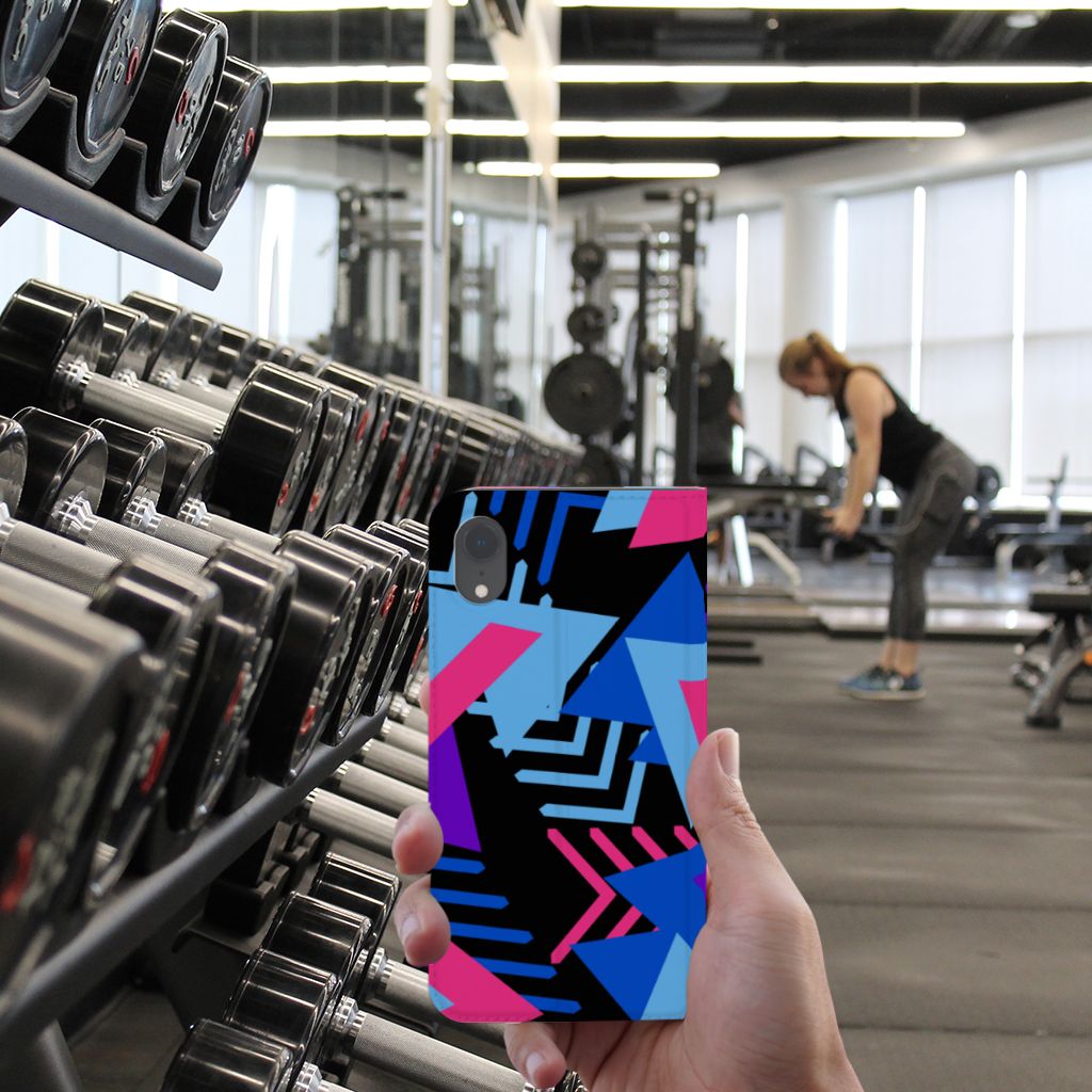 Apple iPhone Xr Stand Case Funky Triangle