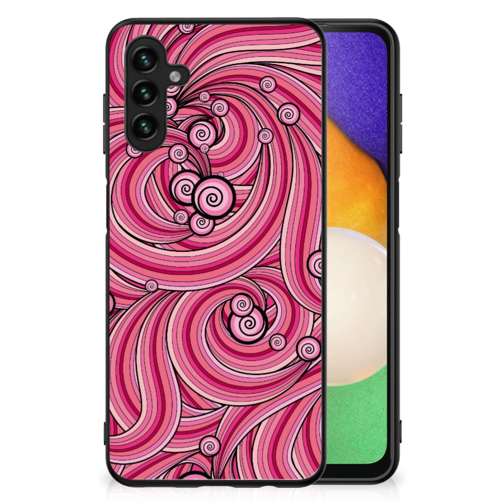 Samsung Galaxy A13 5G | A04s Leuk Telefoonhoesje Swirl Pink