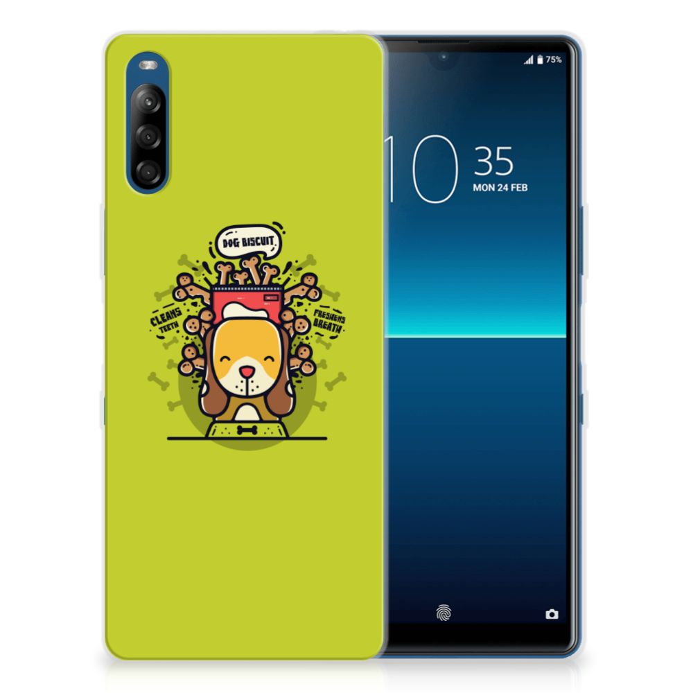 Sony Xperia L4 Telefoonhoesje met Naam Doggy Biscuit B2C Telecom