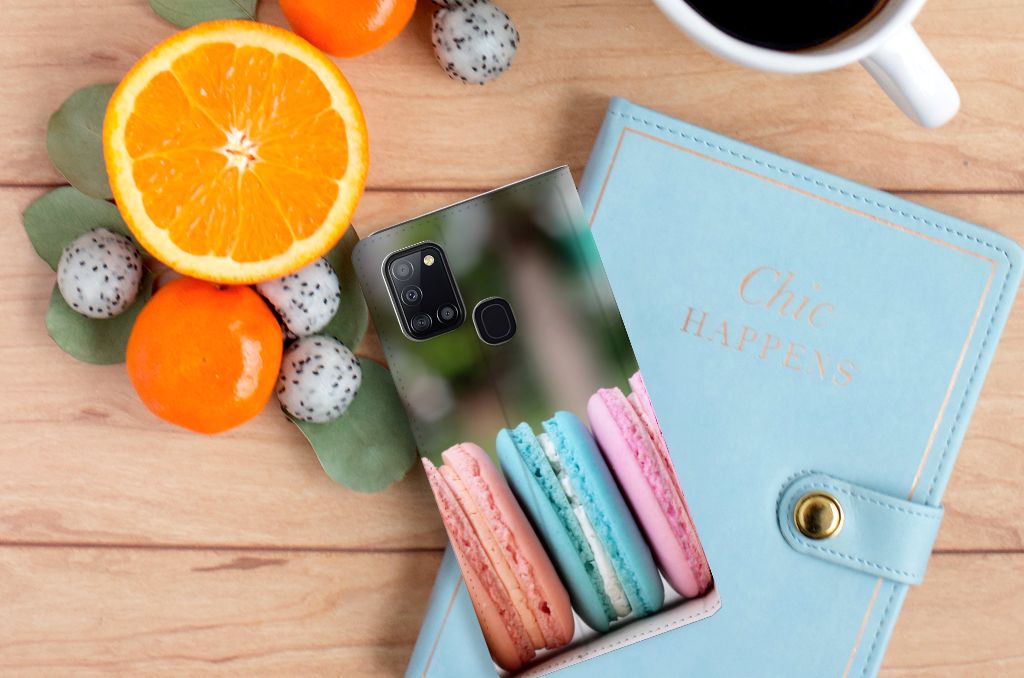 Samsung Galaxy A21s Flip Style Cover Macarons - B2C Telecom