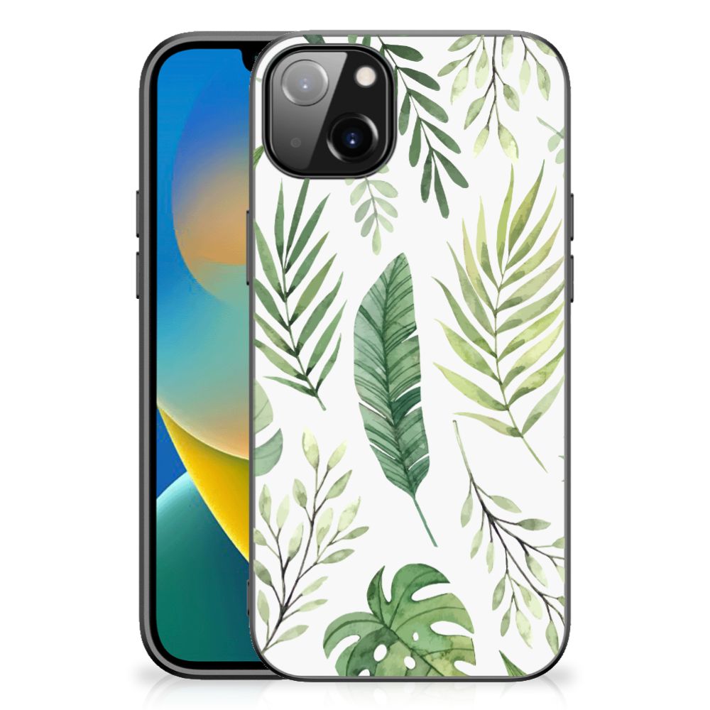 iPhone 14 Plus Bloemen Hoesje Leaves