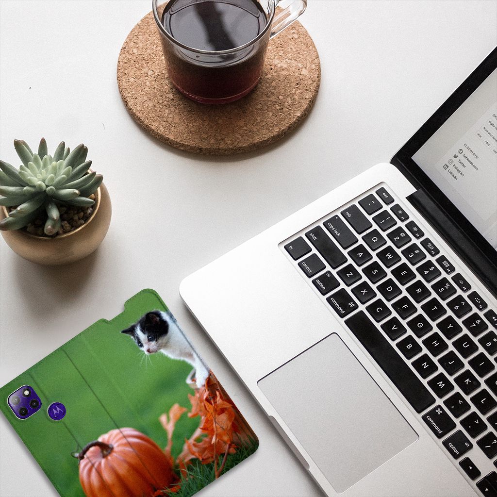 Motorola Moto G9 Power Hoesje maken Kitten - B2C Telecom
