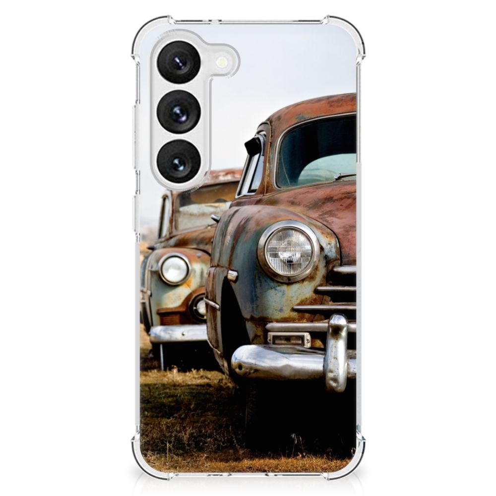 Samsung Galaxy S23 Anti-shock Hoesje met foto Vintage Auto B2C Telecom