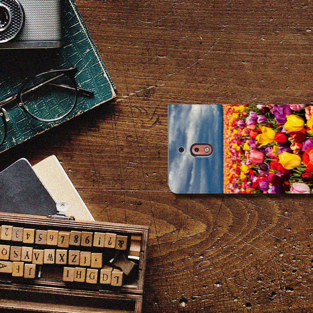 Nokia 2.1 2018 Smart Cover Tulpen