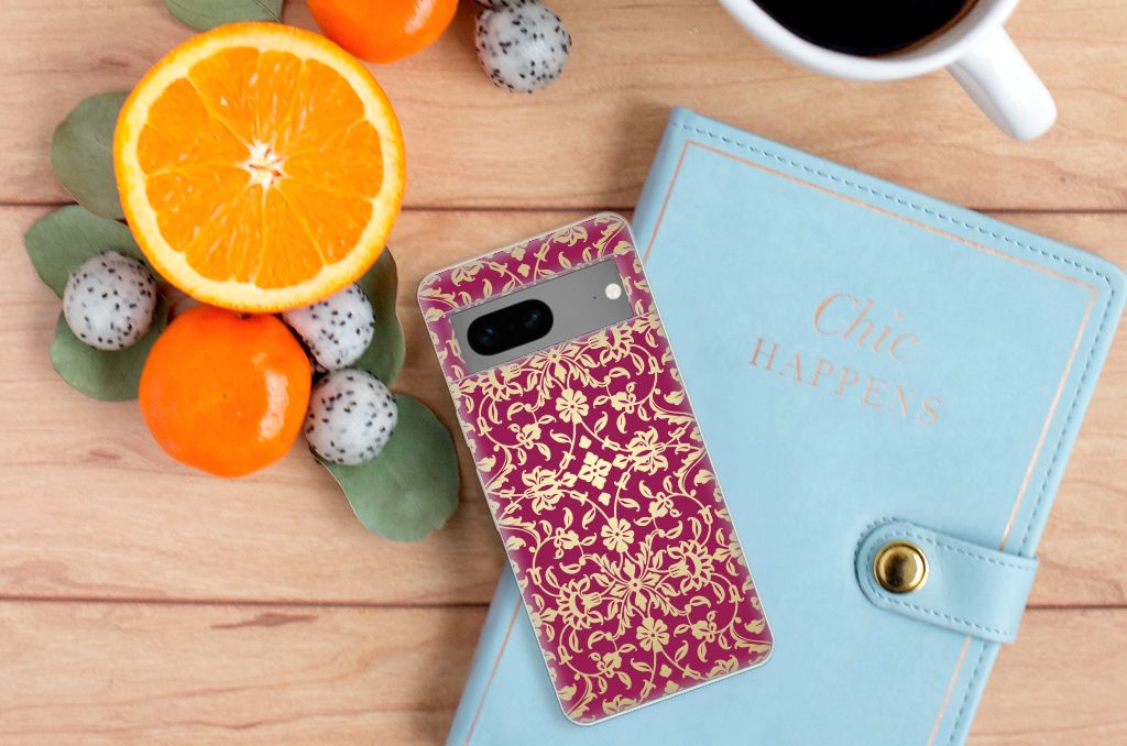 Siliconen Hoesje Google Pixel 7 Barok Pink