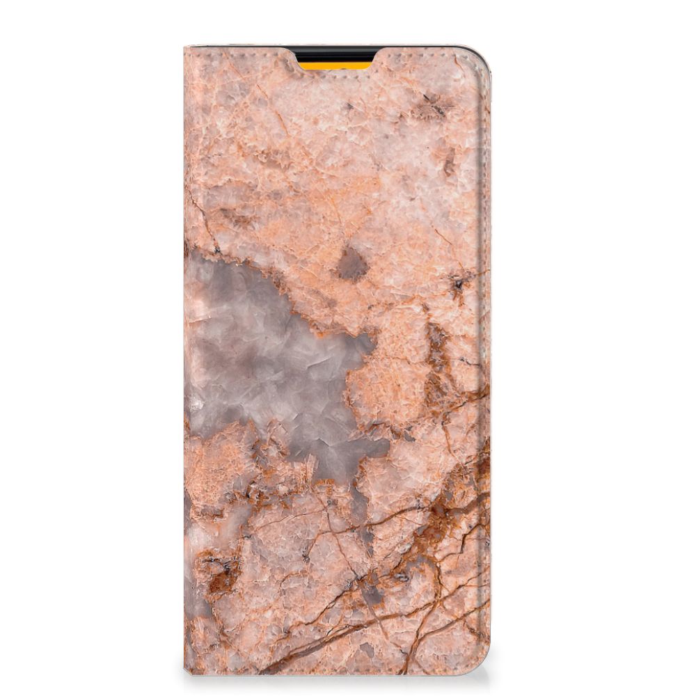 Samsung Galaxy M52 Standcase Marmer Oranje - B2C Telecom