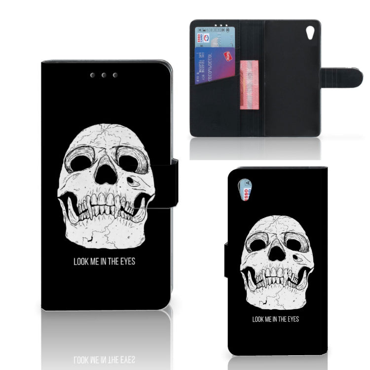 Telefoonhoesje met Naam Sony Xperia Z3 Skull Eyes