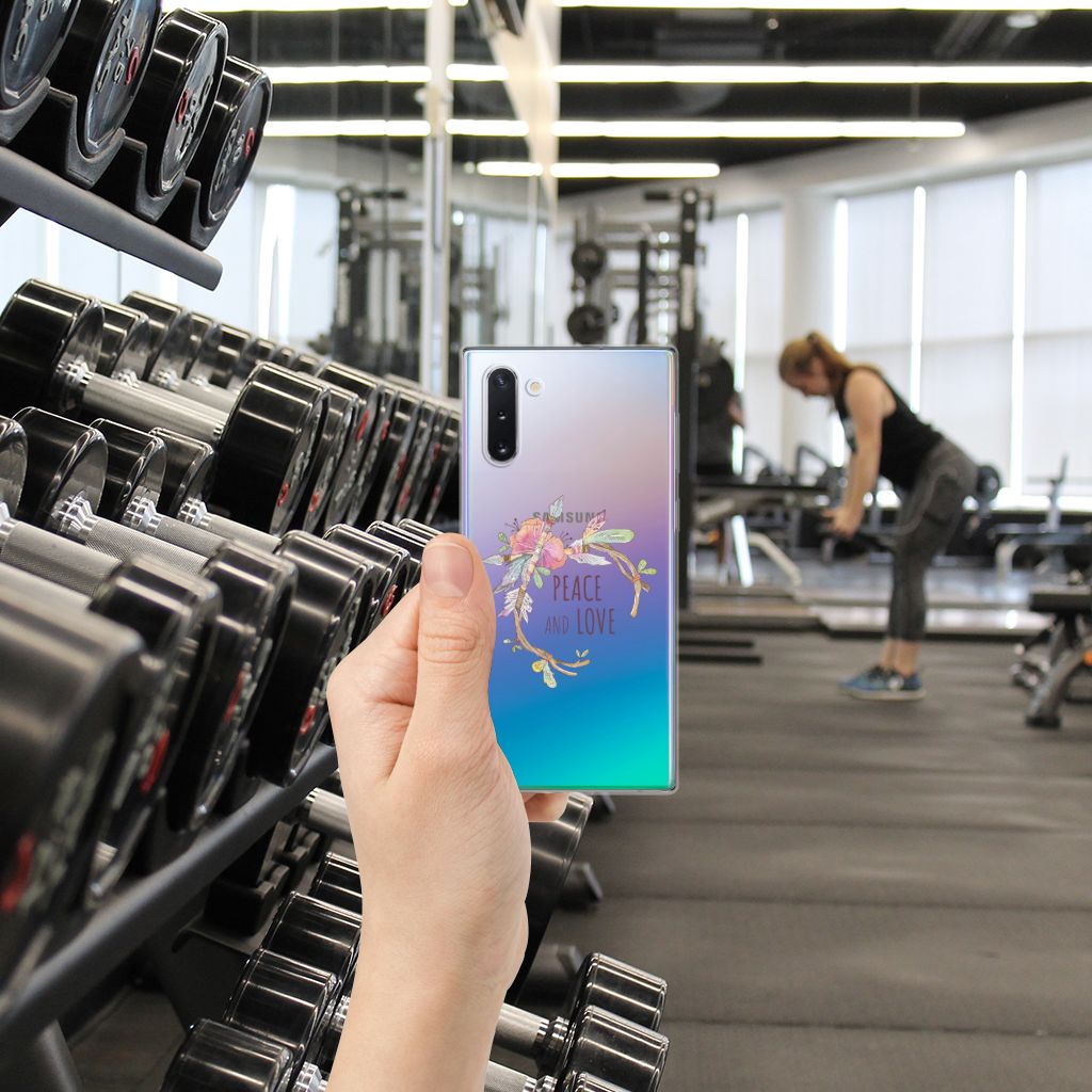Samsung Galaxy Note 10 Telefoonhoesje met Naam Boho Text
